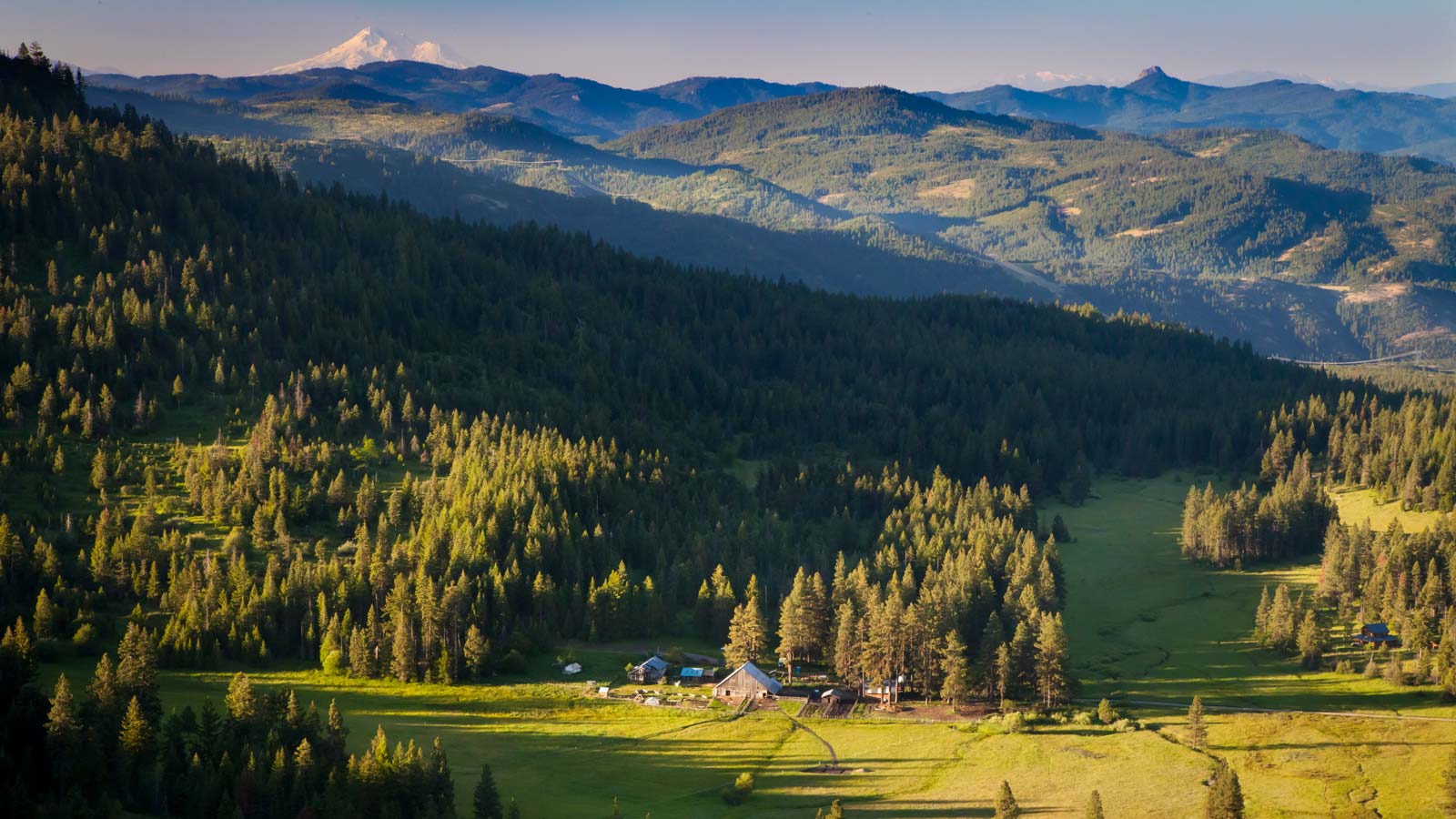 aerial view of Willow-Witt Ranch in the Cascade-Siskiyou National Monument